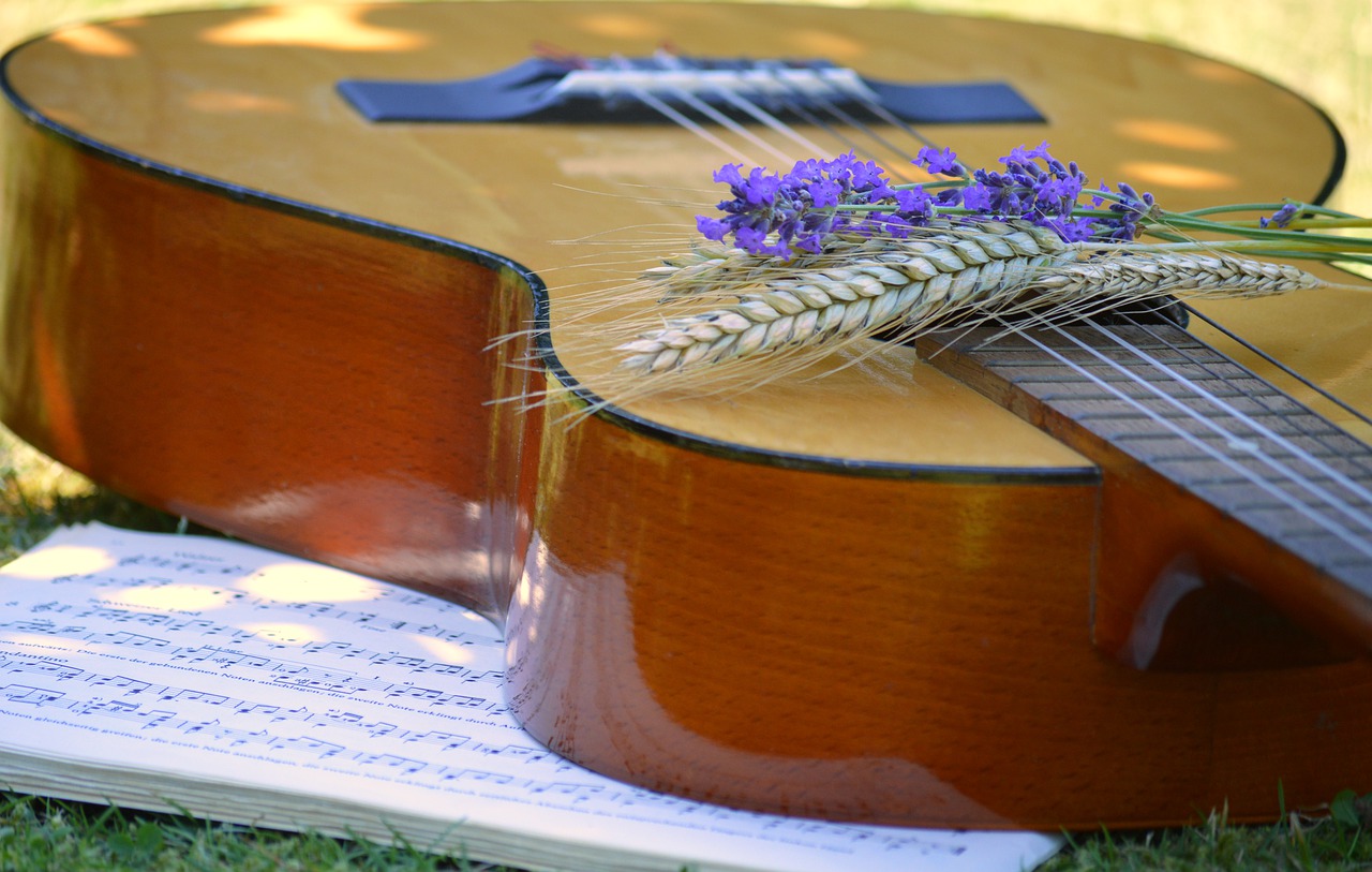 guitar, lavender, sheet music-7300722.jpg